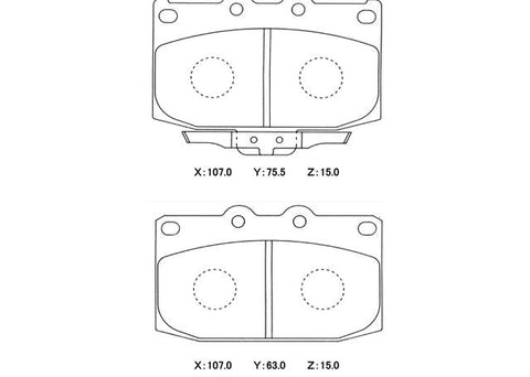 Winmax W5 Race Front Brake Pad Set WMP268-W5
