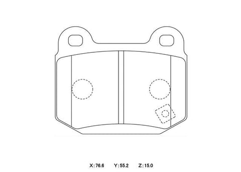 Winmax W6.5 Race Rear Brake Pad Set WMP330-W6.5