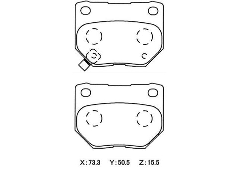 Winmax W1 Sport Rear Brake Pad Set WMP365-W1