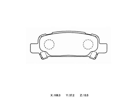 Winmax W1 Sport Rear Brake Pad Set WMP378-W1