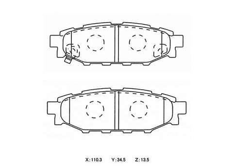 Winmax W1 Sport Rear Brake Pad Set WMP655-W1