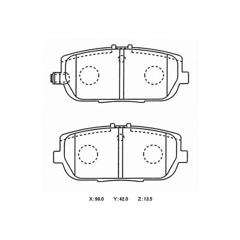 Winmax W3 Circuit Rear Brake Pad Set WMP662-W3