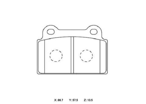 Winmax W5 Race Rear Brake Pad Set WMP683-W5