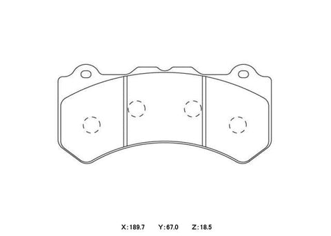 Winmax W2 Sport Front Brake Pad Set WMP690-16-W2