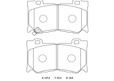 Winmax W3 Circuit Front Brake Pad Set WMP695-W3