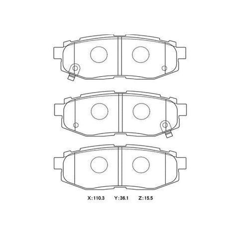 Winmax W1 Sport Rear Brake Pad Set WMP849-W1