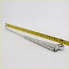 Shiny chrome metal candle snuffer with sleek elongated handle and rounded end shown with wiper arms assembly for nissan datsun 520 ute