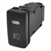 Black plastic wired fog light switch for toyota vigo with white indicator and engraved japanese characters
