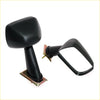 Black plastic matte finish rectangular fender side-view mirrors for toyota hilux 1972-1988 shown from the back side