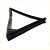 Black rubber triangular vent window seal trim with reinforced edges for Datsun Nissan 620 Ute 1972-1979 weatherproofing