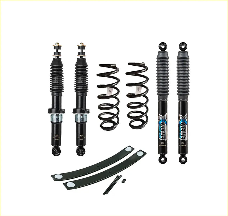 Black easex shock absorbers and coil springs for xgg mountain series 40 50mm lift kit mitsubishi triton l200 mq mr