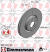 Zimmermann OE Coat Z Brake Rotor Pair 349mm Front
